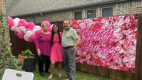 Customer photo review of Love Yourself First Inflated Garland