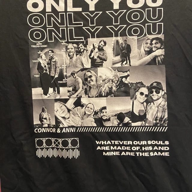 Customer photo review of Custom Only You Photo Tee
