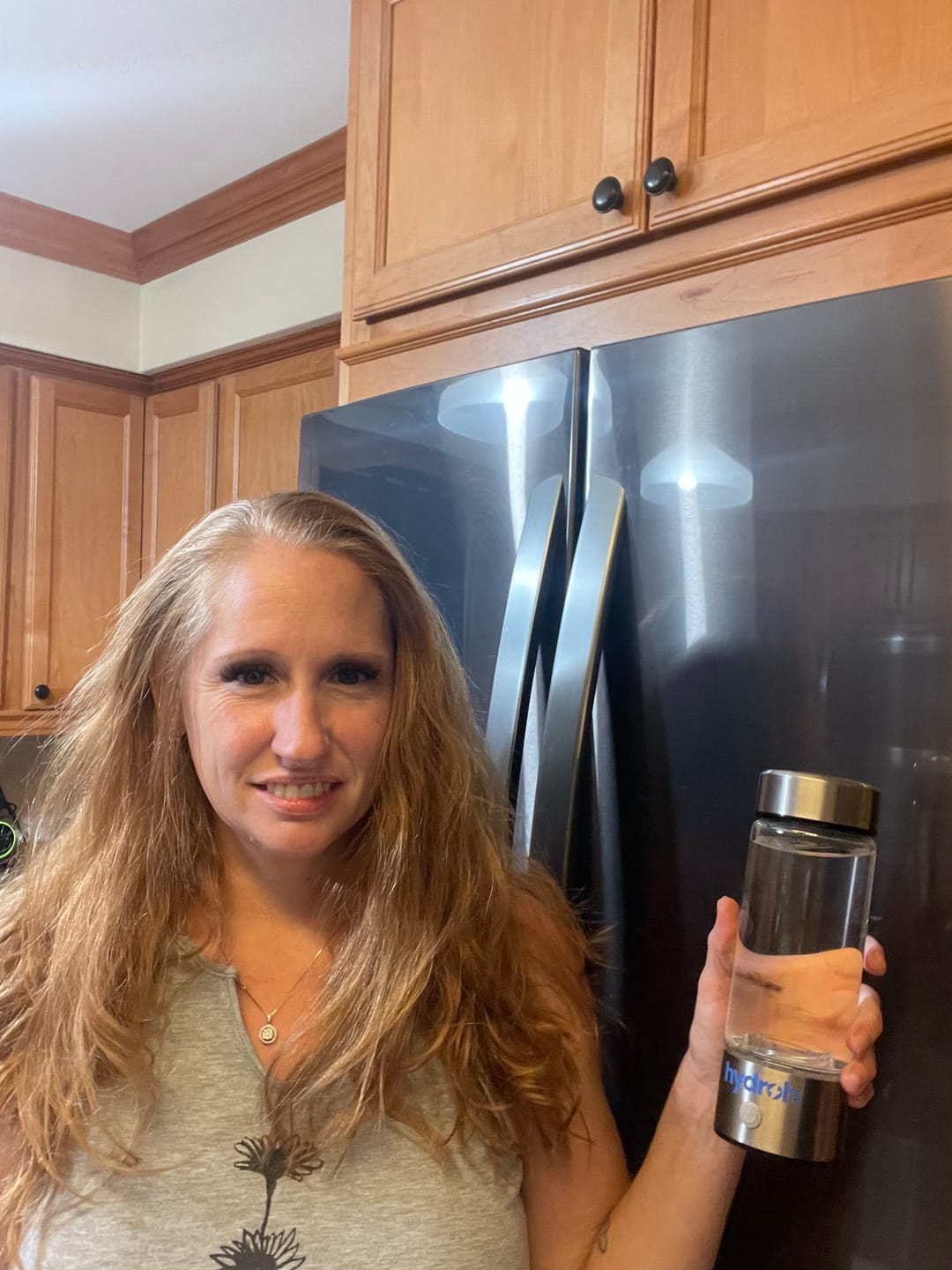 Customer photo review of Hydrogen Water Bottle