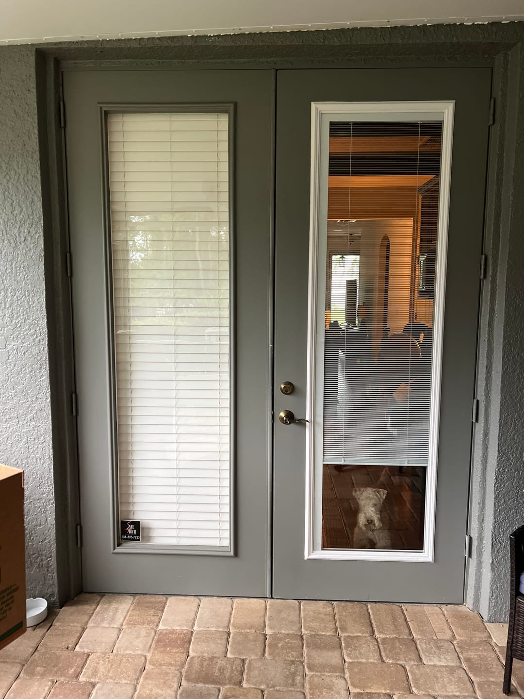 Customer photo review of Raise & Lower Blinds Glass and Frame Kit (Tall Full Lite)