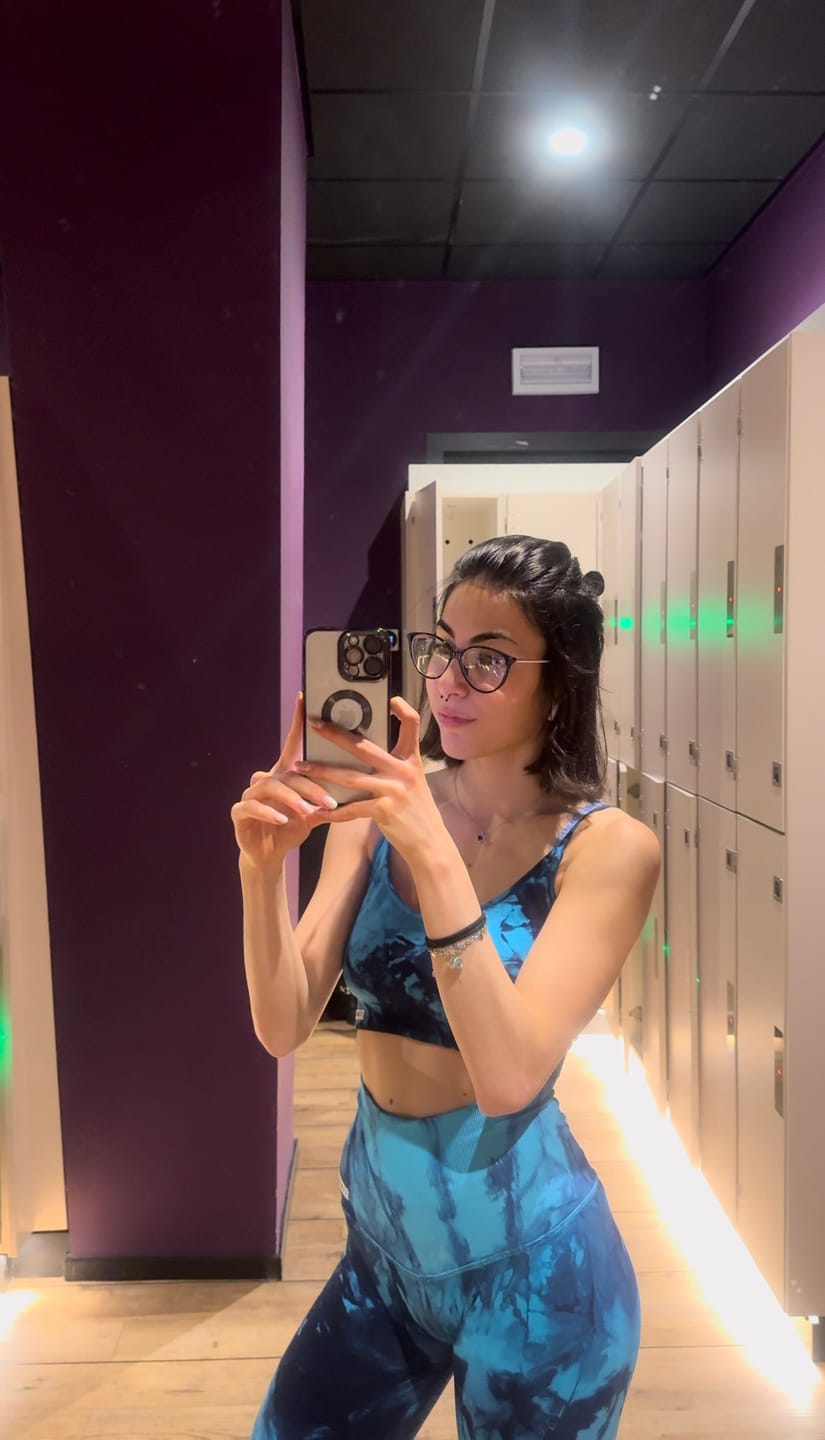 Customer photo review of Leggings Elements Acqua Turchese Blu