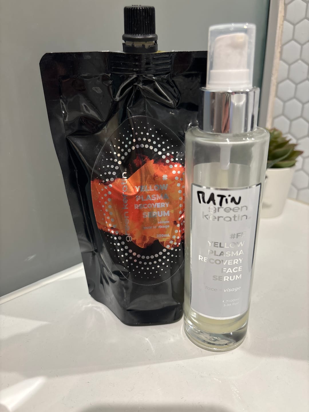 Customer photo review of YELLOW PLASMA – Sérum Réparateur pour le visage #FF