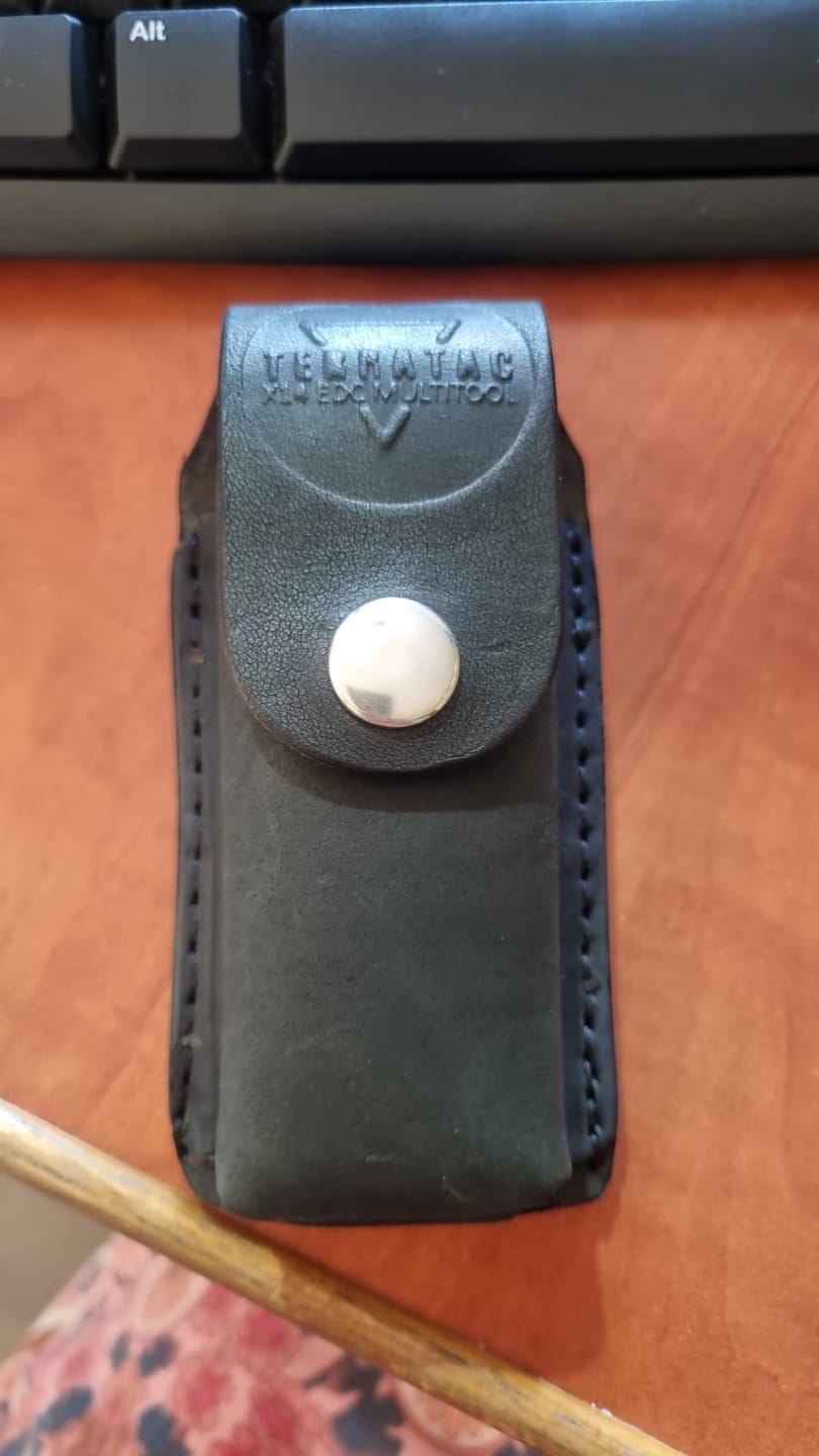 Customer photo review of TerraTAC™ X14 BLACK EDITION with Free Black Leather Pouch and Laser Engraving