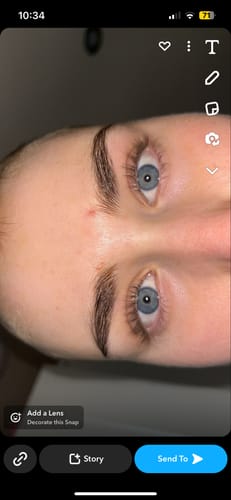 Customer photo review of iGlow Lash Maximizer - Lash Serum, 3 ml