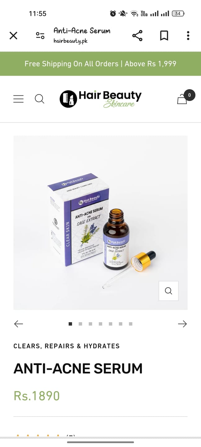 Customer photo review of Anti-Acne Serum