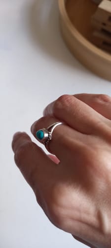 Customer photo review of טבעת ג'ני טורקיז