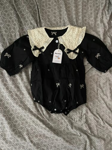 Customer photo review of Mary Jane Ribbon Romper