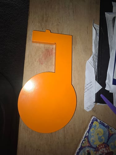 Customer photo review of 12" X 20" X 3/8" AR500 Steel Bullseye Hostage Target / Target Mount Bracket