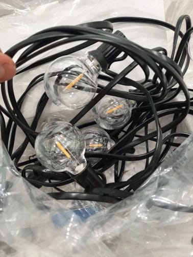 Customer photo review of Catena Luminosa 10 Lampadine con Pannello Solare - 4 Metri