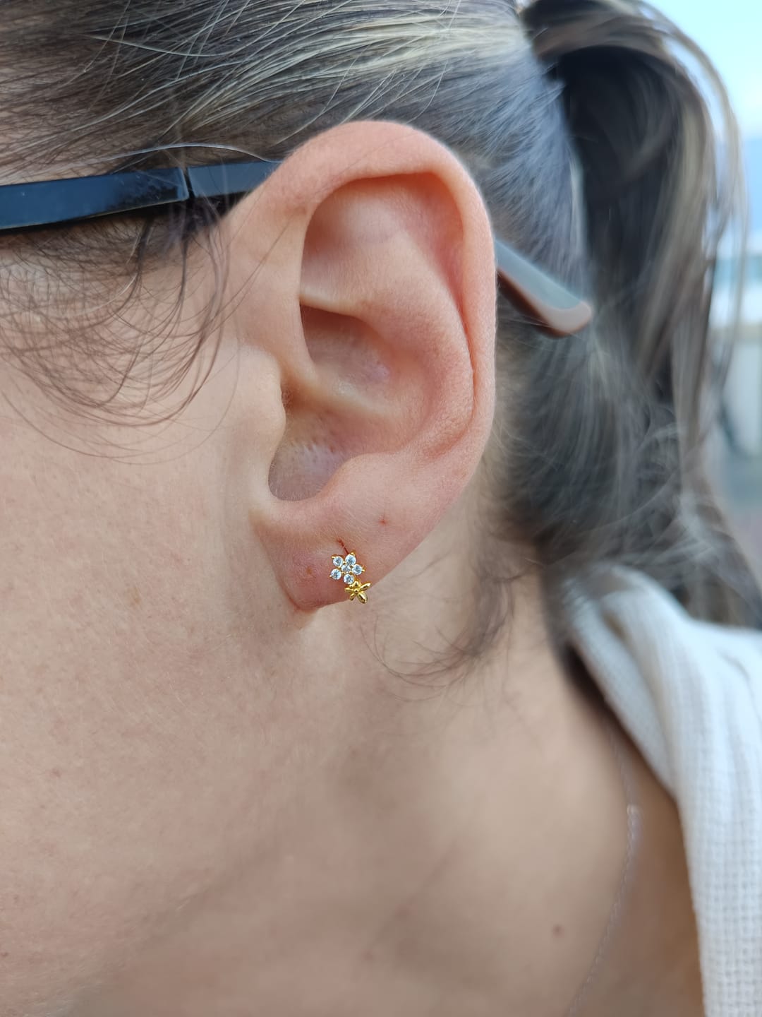 Customer photo review of Pendientes Floreo