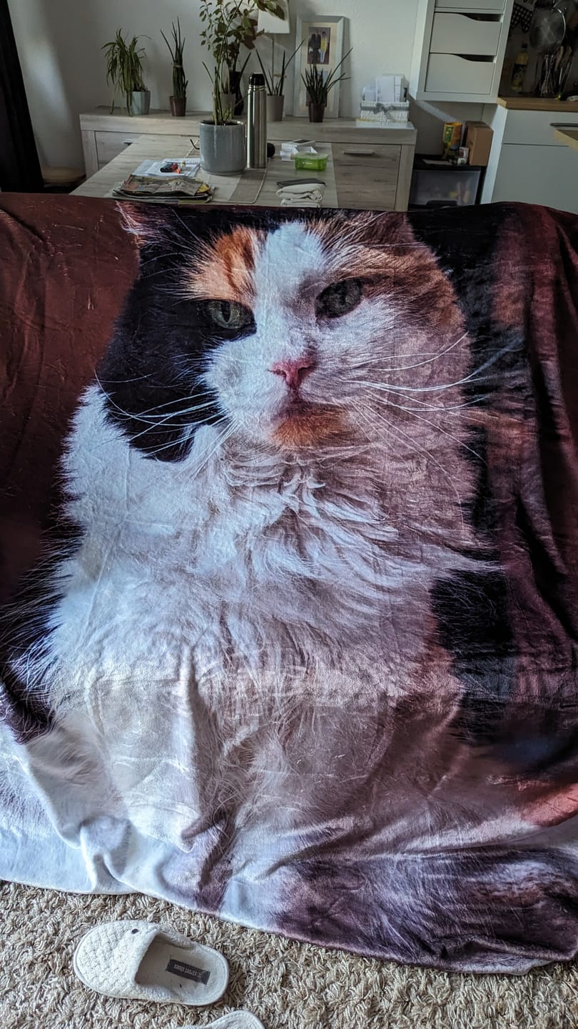 Customer photo review of Personalisierte Foto Kuscheldecke