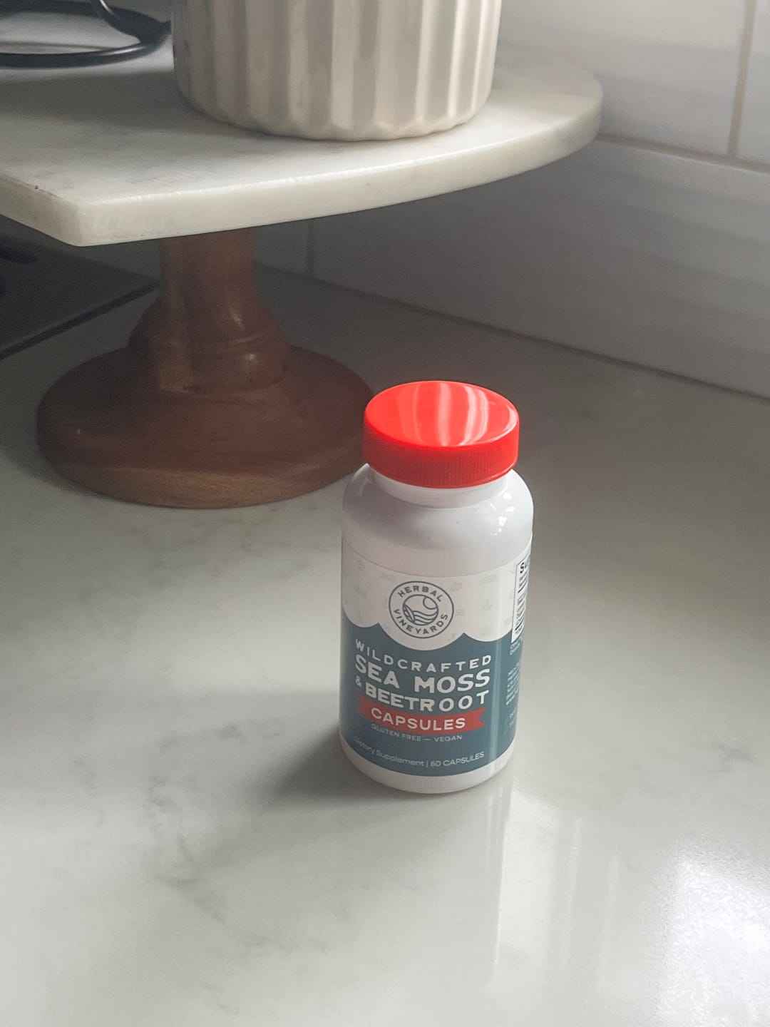 Customer photo review of Organic Sea Moss & Beet Root Capsules - 60 Count