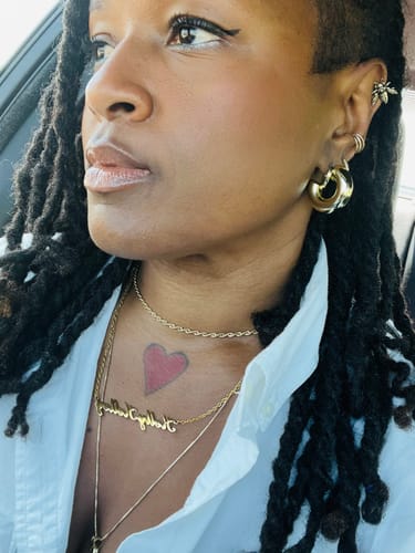 Customer photo review of Personalized Name Necklace