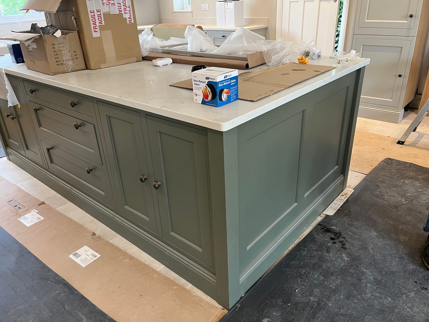 Customer photo review of Classic Aged Bronze Cupboard Handles