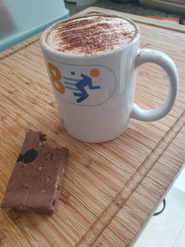 Customer photo review of Choc Mint Protein Bar