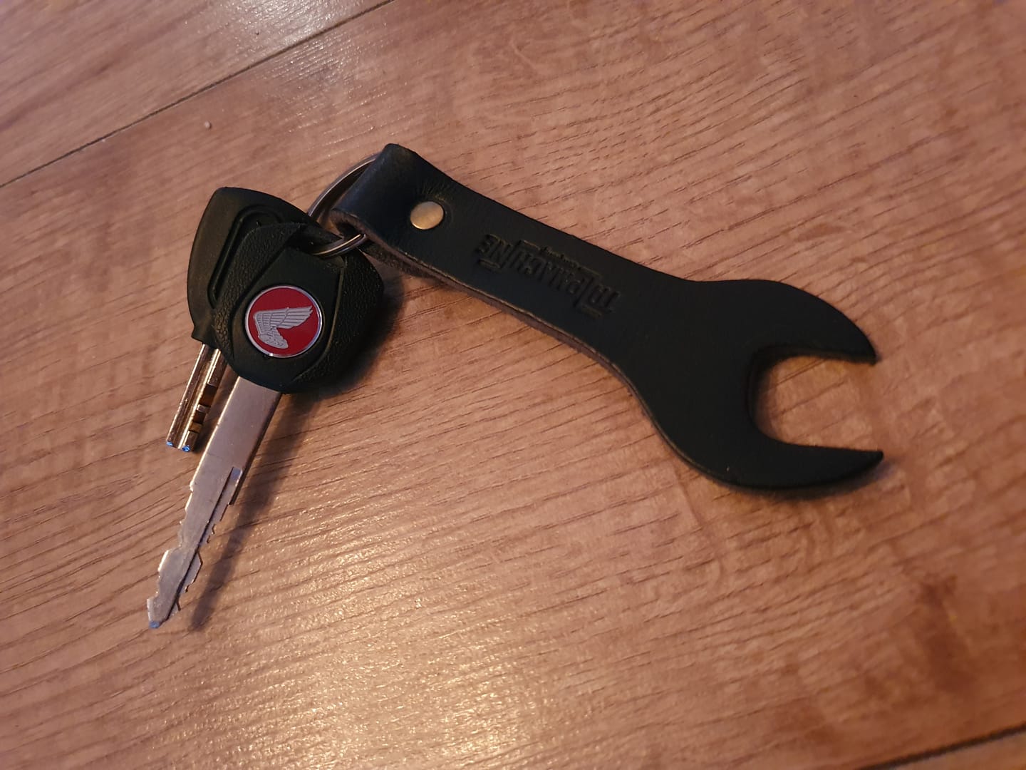 Customer photo review of spanner key ring
