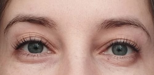 Customer photo review of Toplash eyelash and eyebrow growth serum — 3ml
