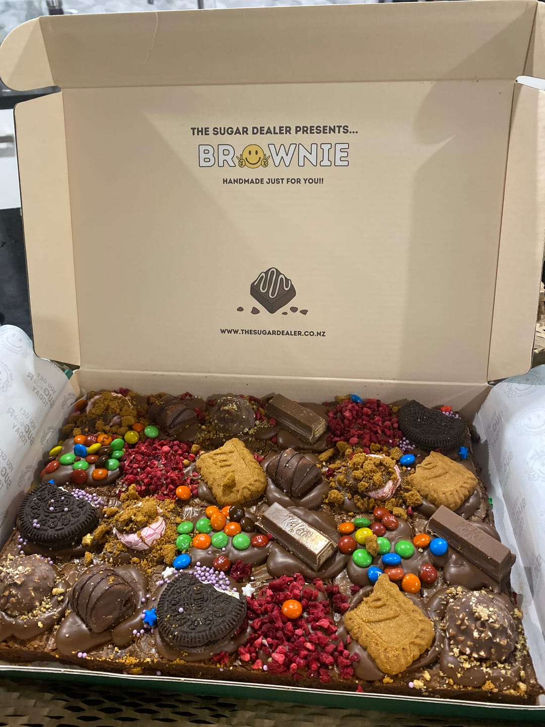 Customer photo review of Mega mixed assortment brownie