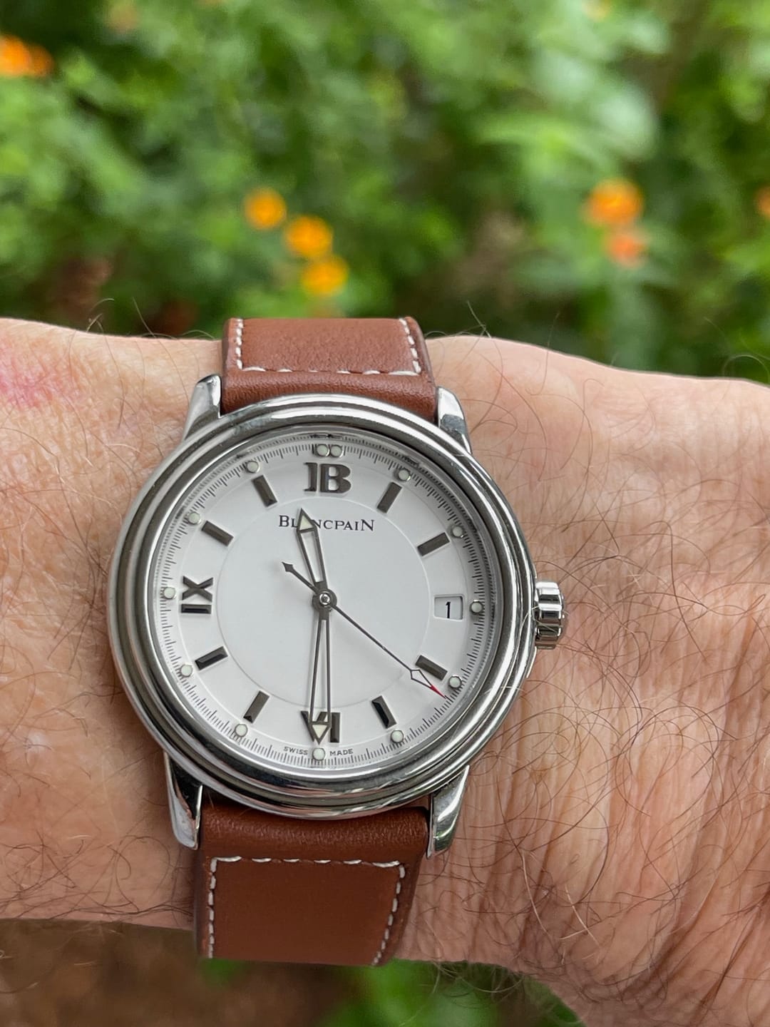 Customer photo review of Arlo Brown Calfskin