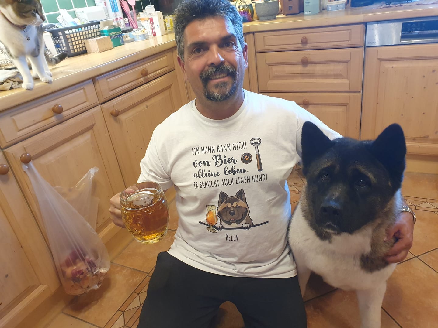 Customer photo review of Bier & Wuff - Individuelles T-Shirt