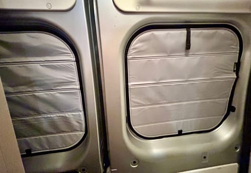 Customer photo review of Pre-19 Travato 59K: Kitchen Window Shade