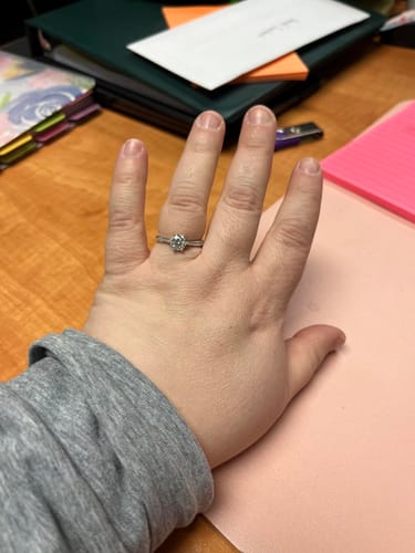 Customer photo review of Stellar 1Ct Moissanite Fine Sterling Silver Ring