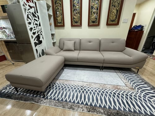 Customer photo review of AVENUE - Sofa văng da 3 chỗ tựa liền