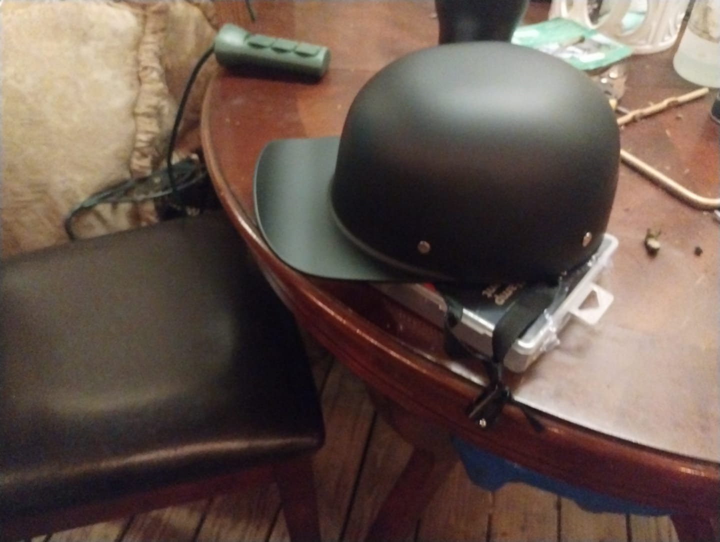 Customer photo review of Baseball Cap STYLE  DOT Motorcycle Helmet