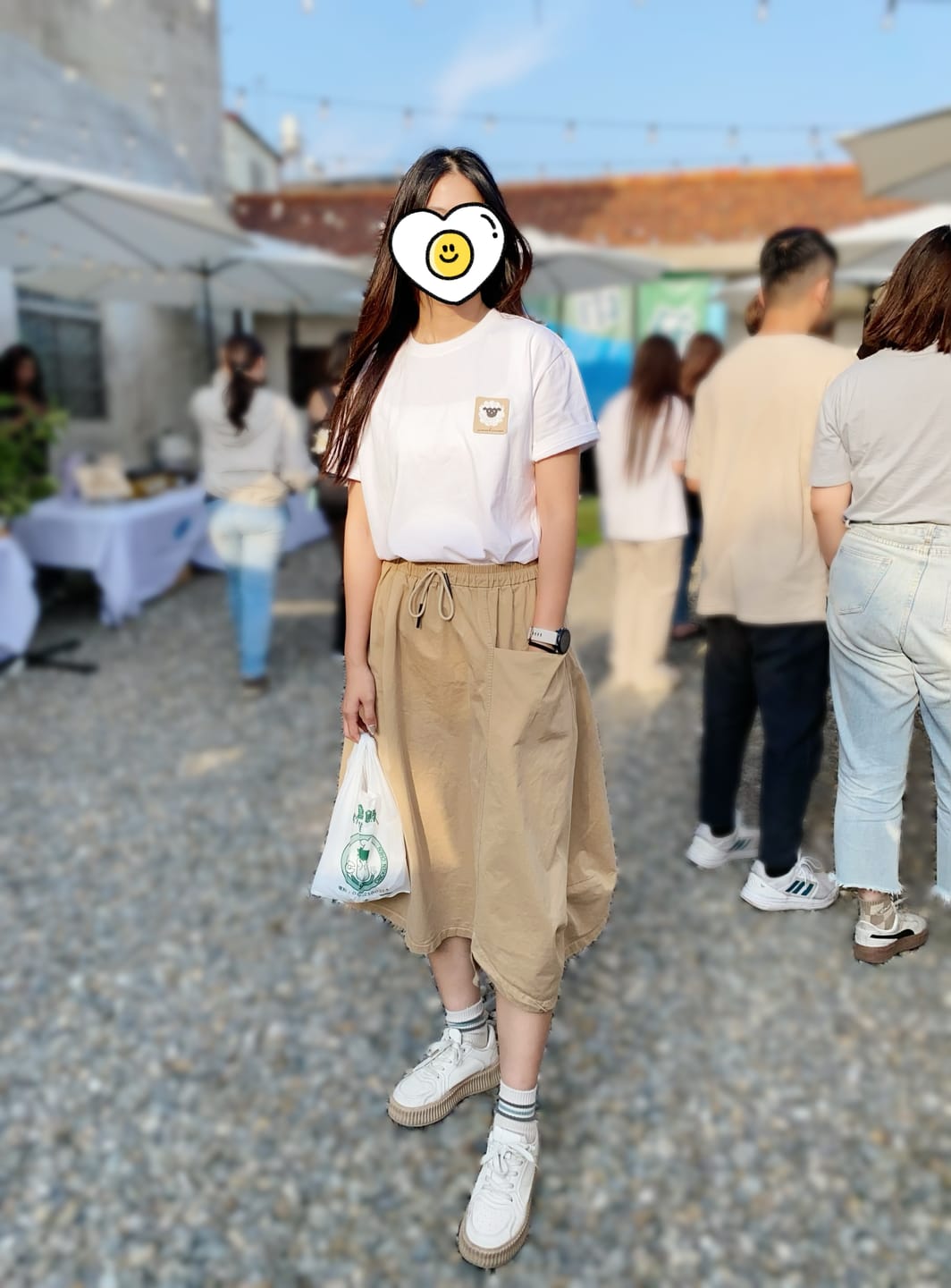 Customer photo review of Woo Tee 重磅SIRO純棉Tee（白色羊）
