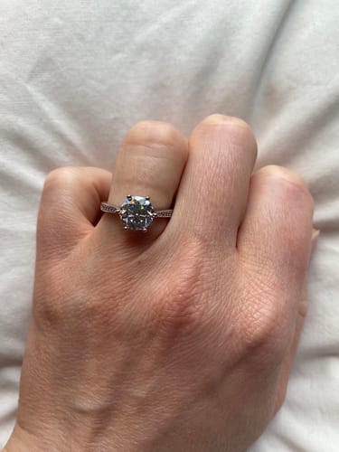 Customer photo review of Stellar 1Ct Moissanite Fine Sterling Silver Ring