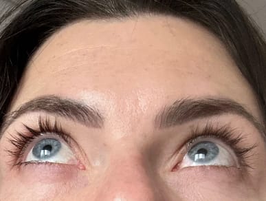 Customer photo review of Toplash eyelash and eyebrow growth serum — 3ml