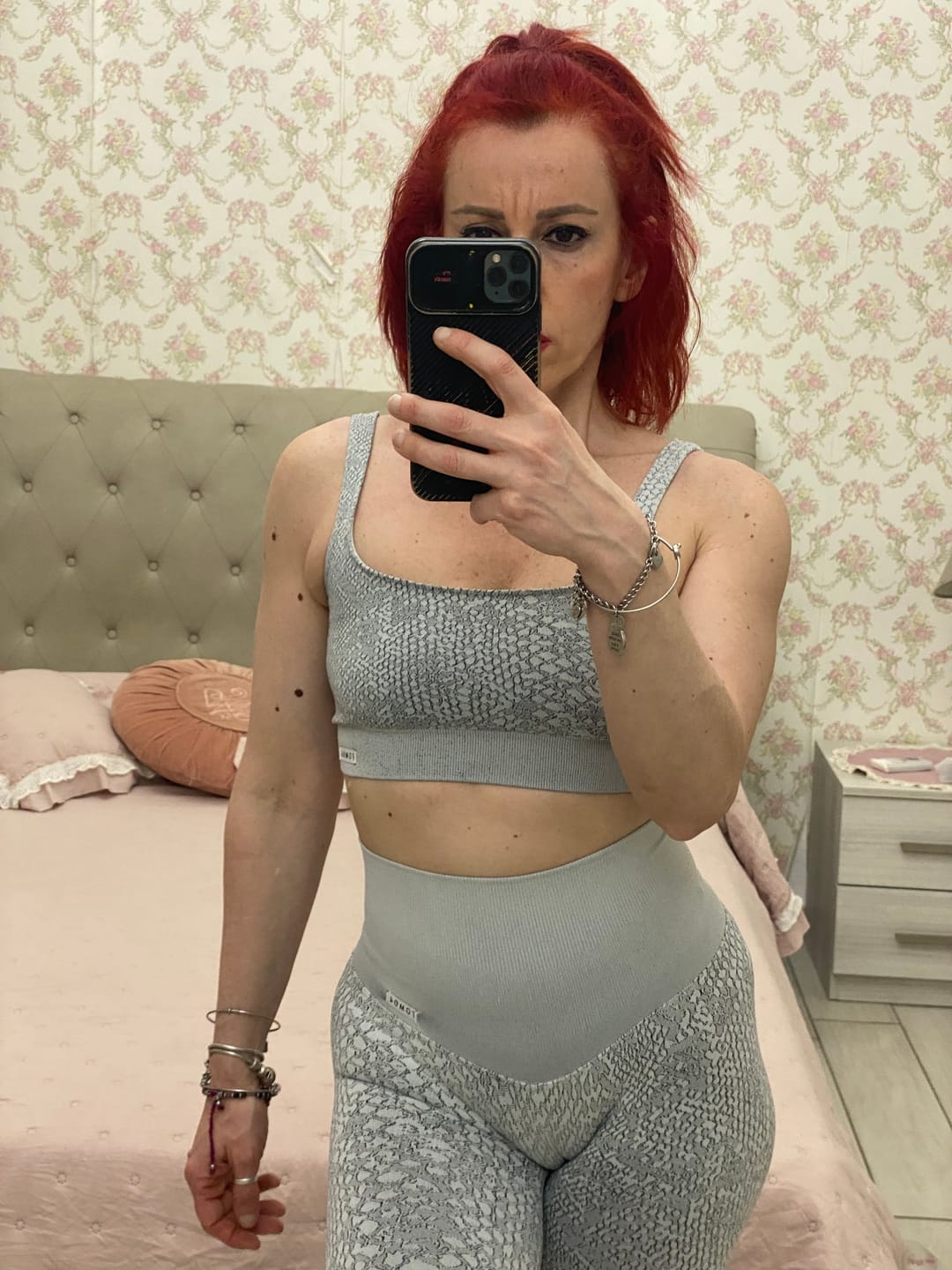 Customer photo review of Leggings Jungle Pitone Ghiaccio