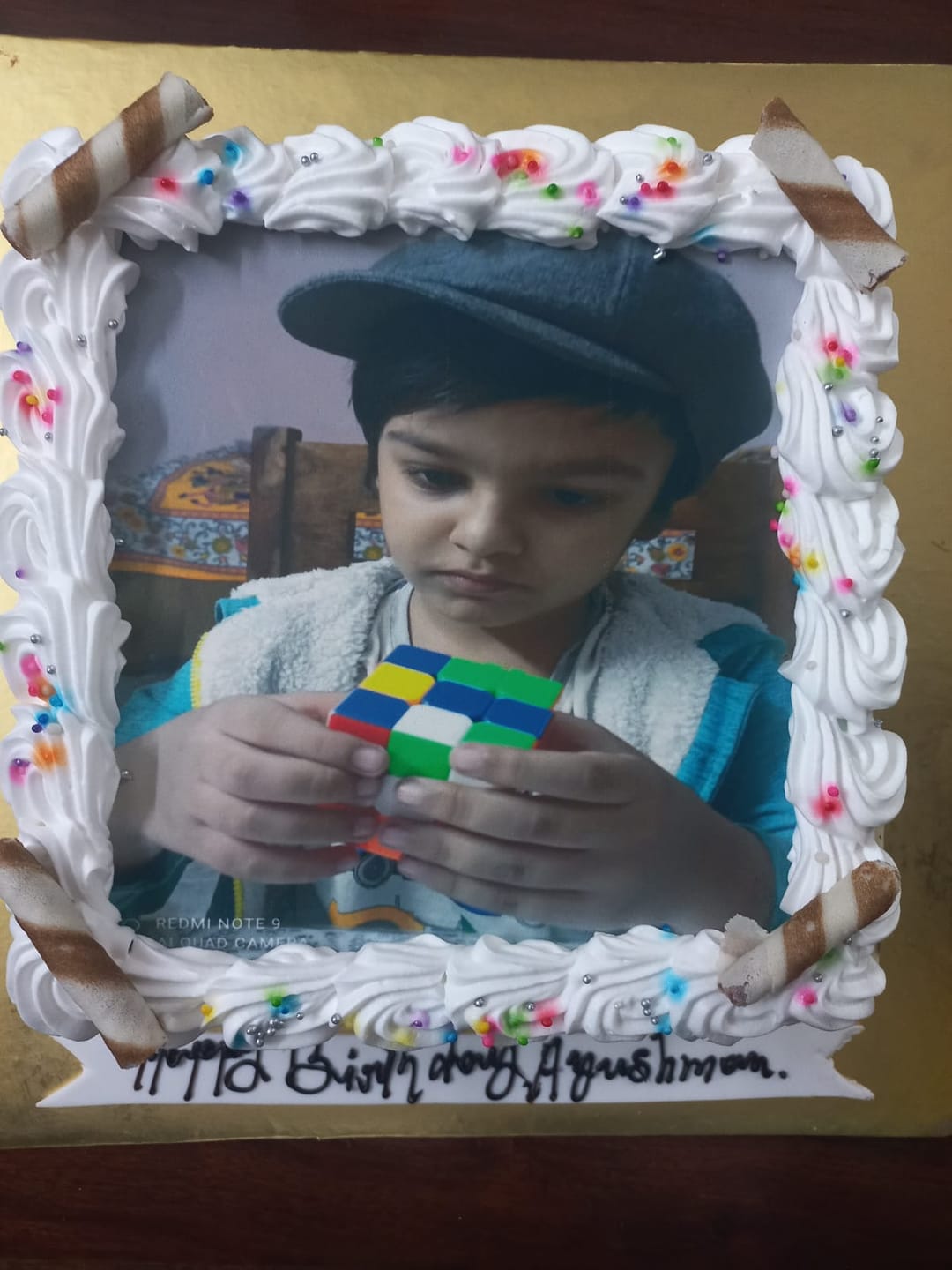 Customer photo review of Customized Photo Cake