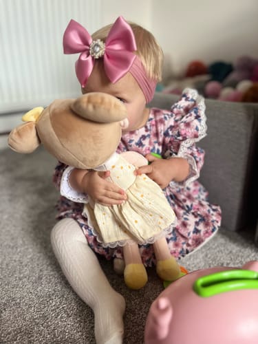 Customer photo review of Leyadoll Soft Plush Personalized Leya Doll, My First Baby Doll