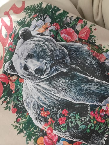 Customer photo review of I Choose The Bear Unisex Sweatshirt (4 colors available)