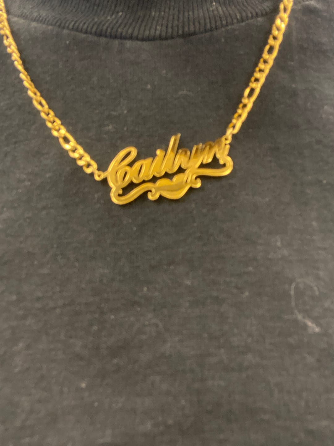 Customer photo review of Love Name Necklace