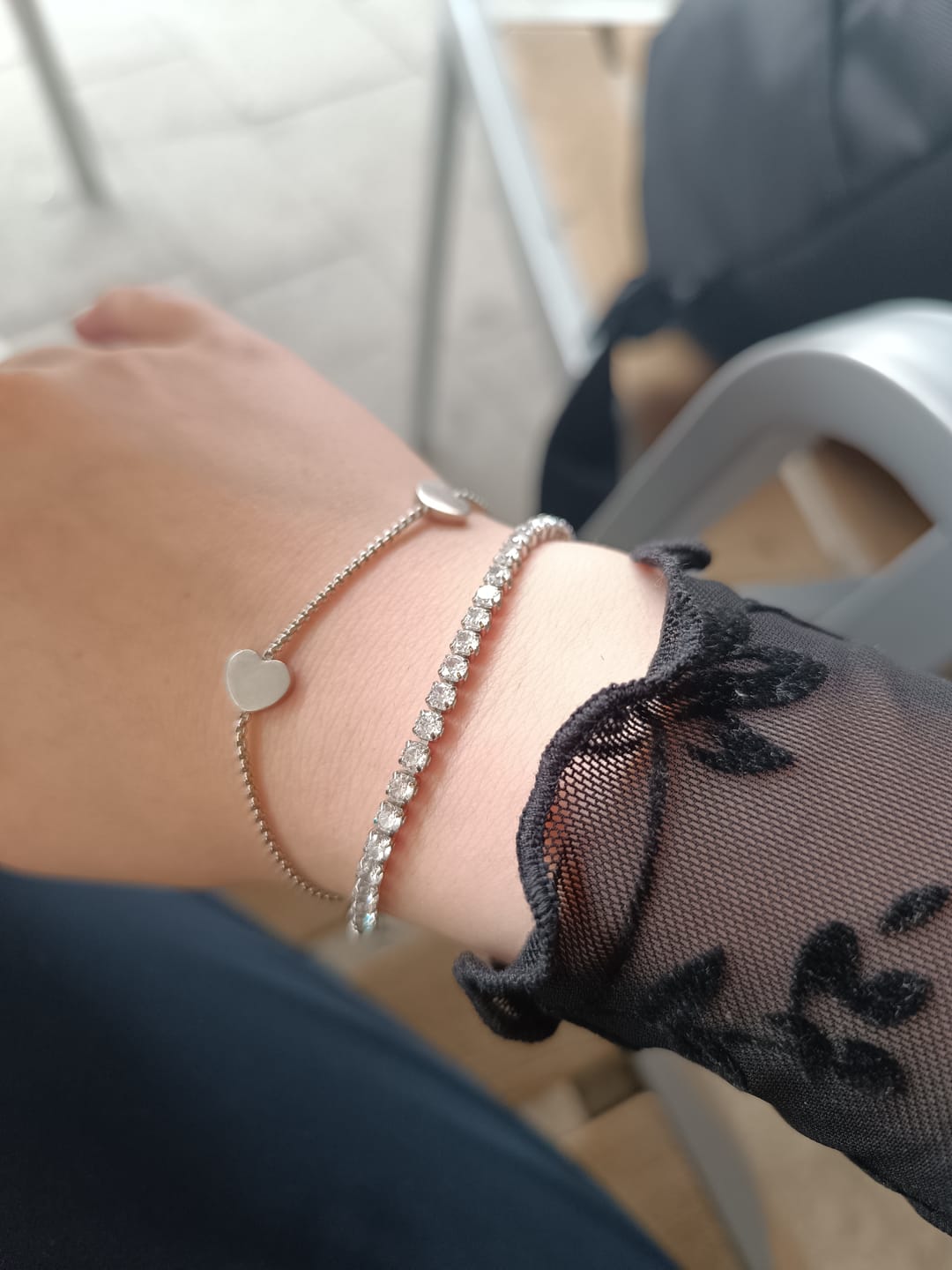 Customer photo review of Lovely Tennis Armband | 18K vergoldet