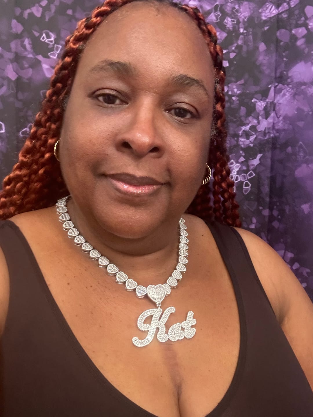 Customer photo review of ROSIE ICEY HEART NECKLACE