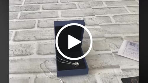 Customer video review of Aveline 1Ct Moissanite 925 Silver Necklace