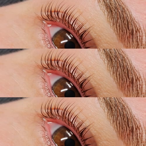 Customer photo review of BOO- Pure Care Lash & Brow Lift Pack
