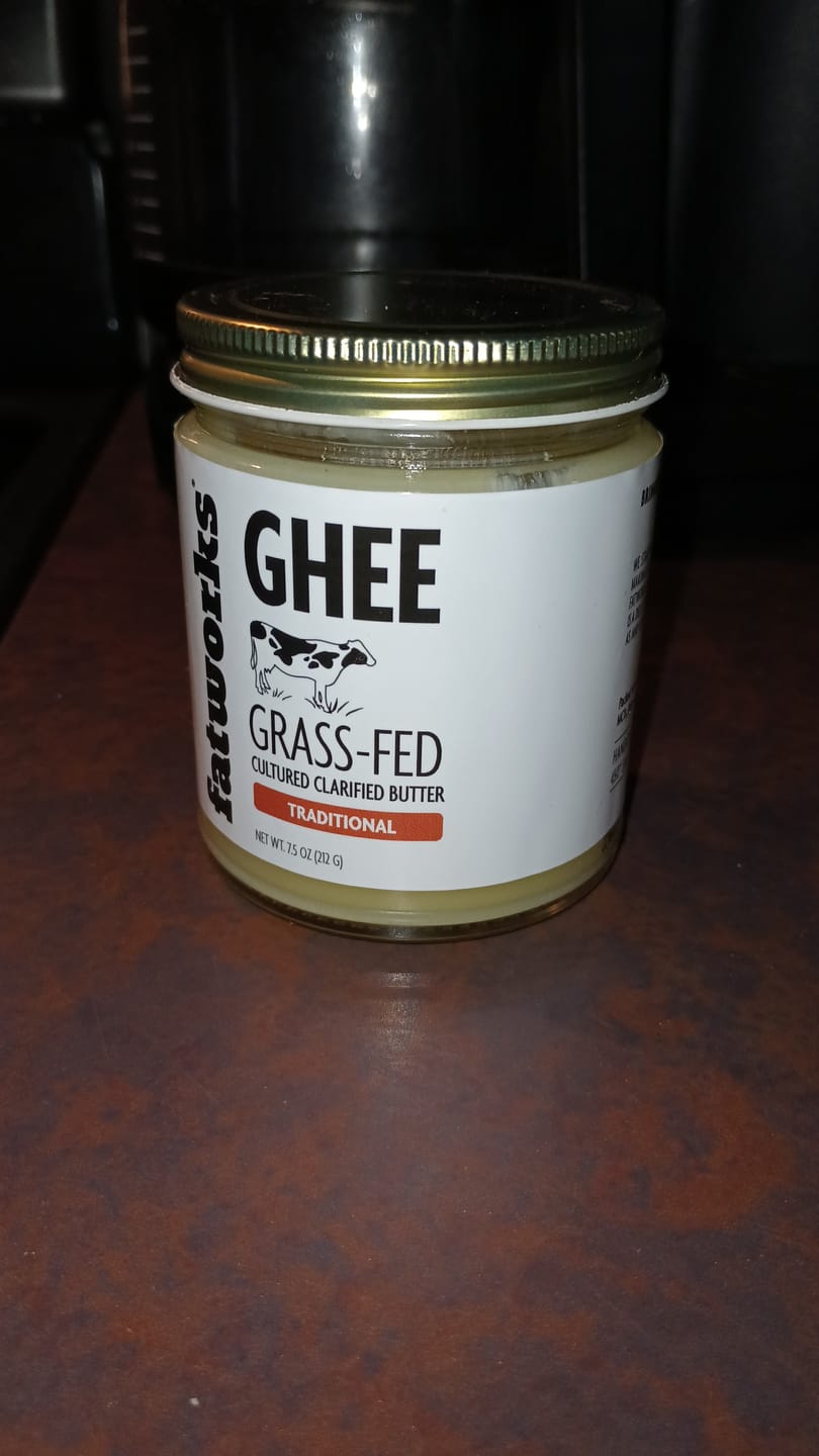 Customer photo review of Cultured Ghee from Organic Butter (7.5 oz)