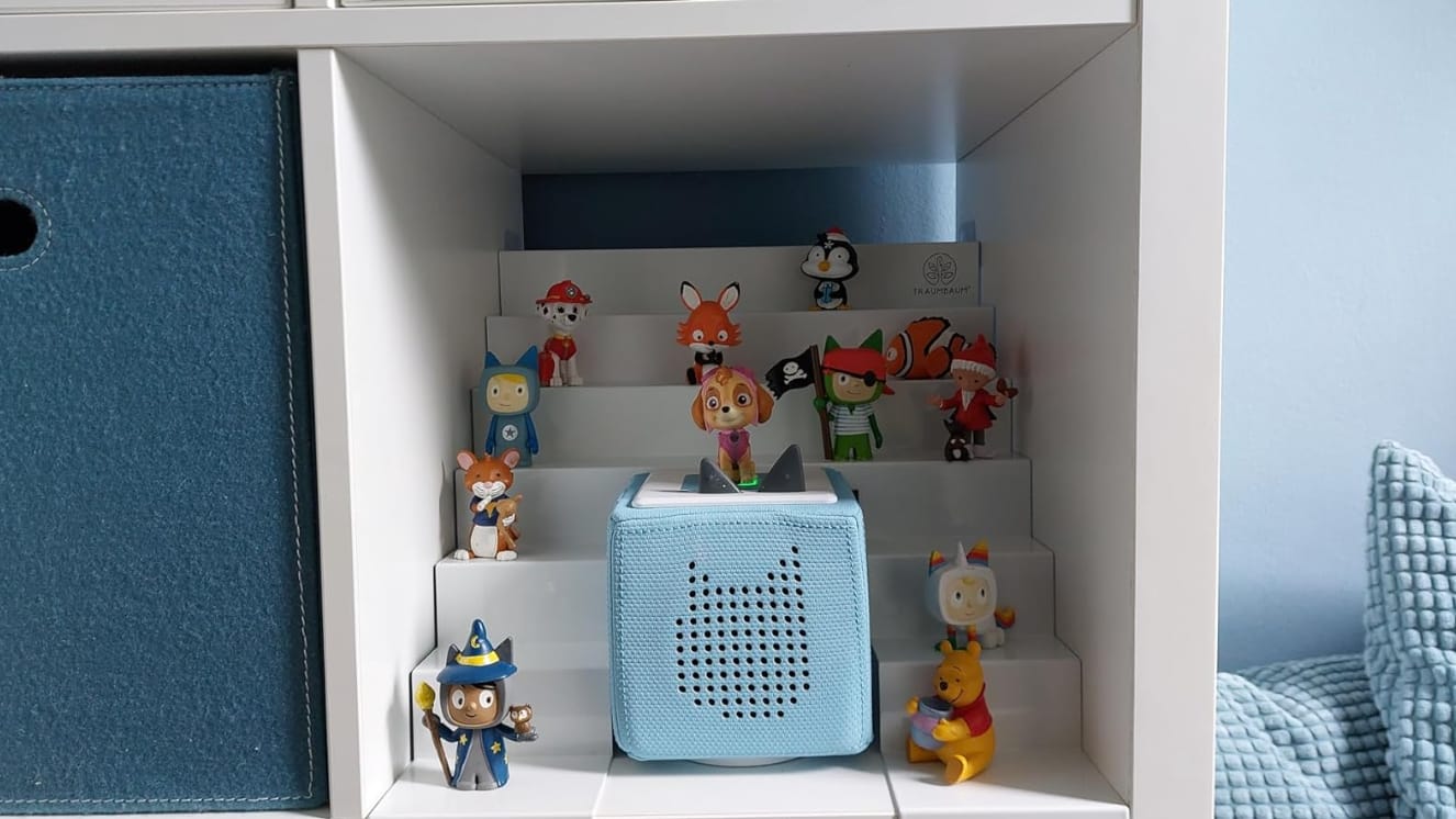Customer photo review of Tonie Box Aussparung MITTIG
