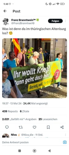 Customer photo review of BANNER / PVC-PLANE extralang 3m x 1m • IHR WOLLT KRIEG? DANN GEHT DOCH HIN!