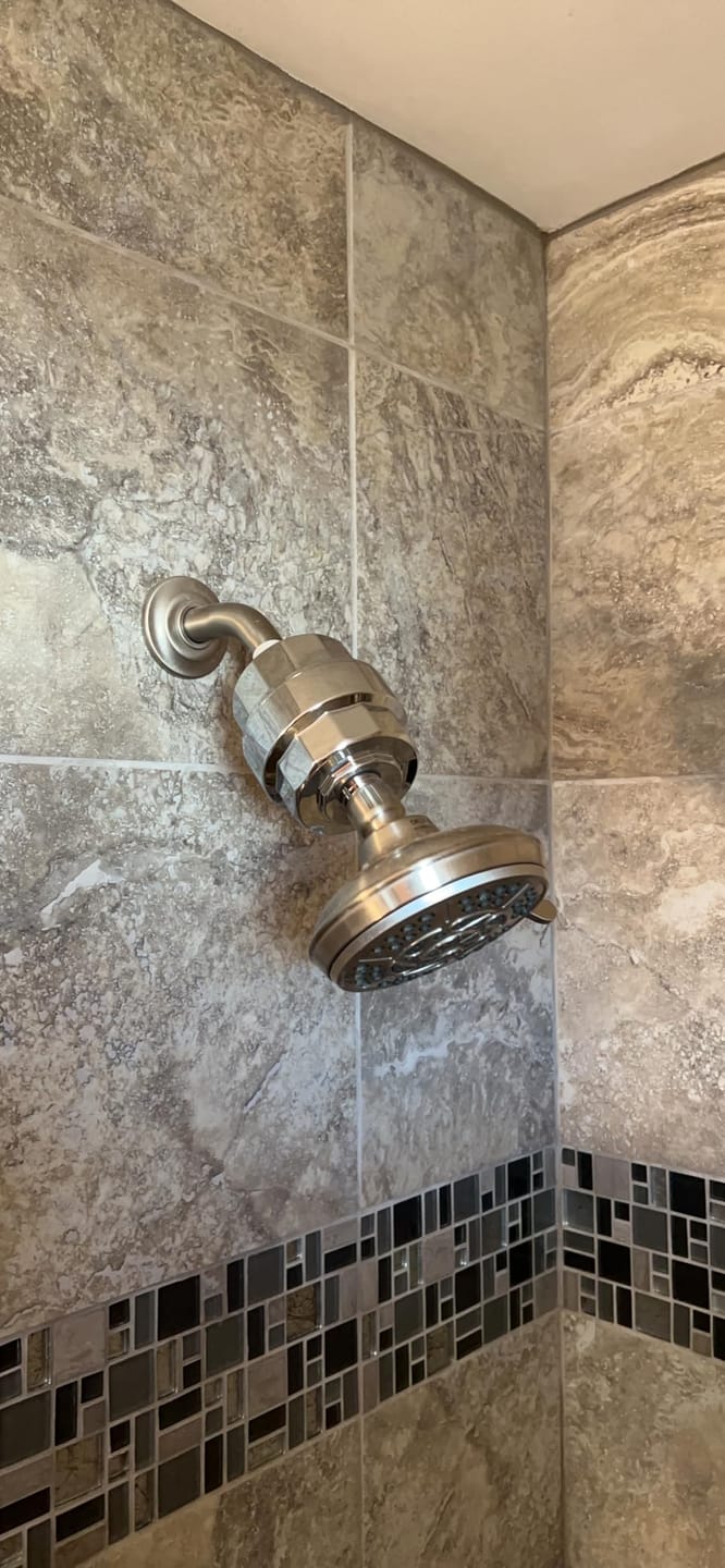 Customer photo review of HolyH2O™ Shower Mate (Filter Attachment)