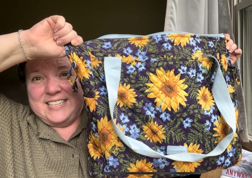 Customer photo review of The Wanderland Travel Tote