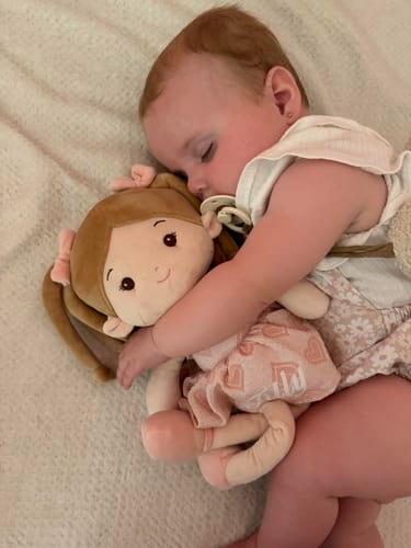 Customer photo review of Leyadoll Soft Plush Personalized Leya Doll, My First Baby Doll