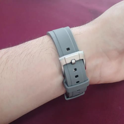 Customer photo review of Curved Rubber Strap - Black