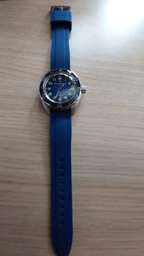 Customer photo review of Curved Premium Rubber Strap - Beige