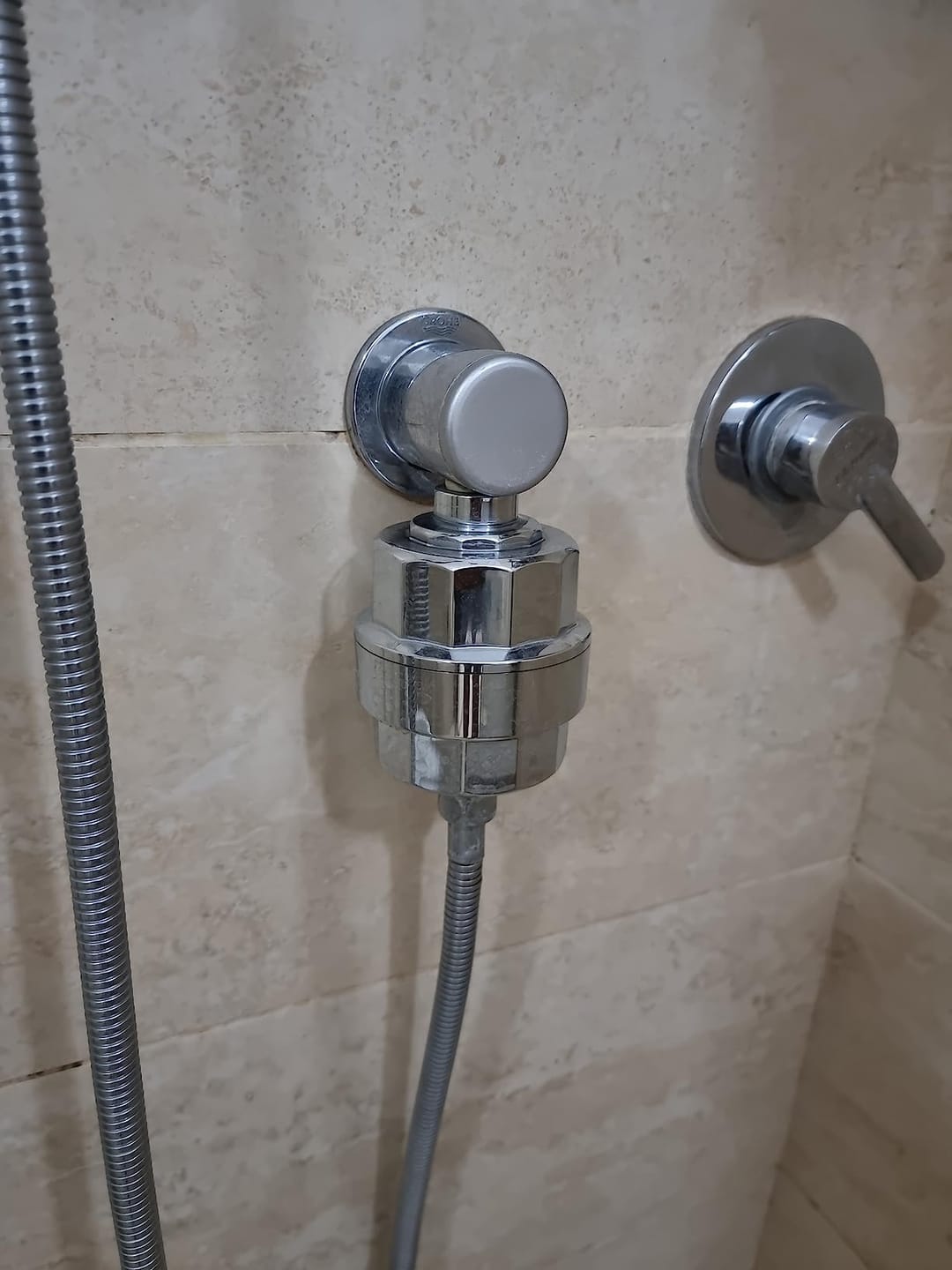 Customer photo review of HolyH2O™ Shower Mate (Filter Attachment)
