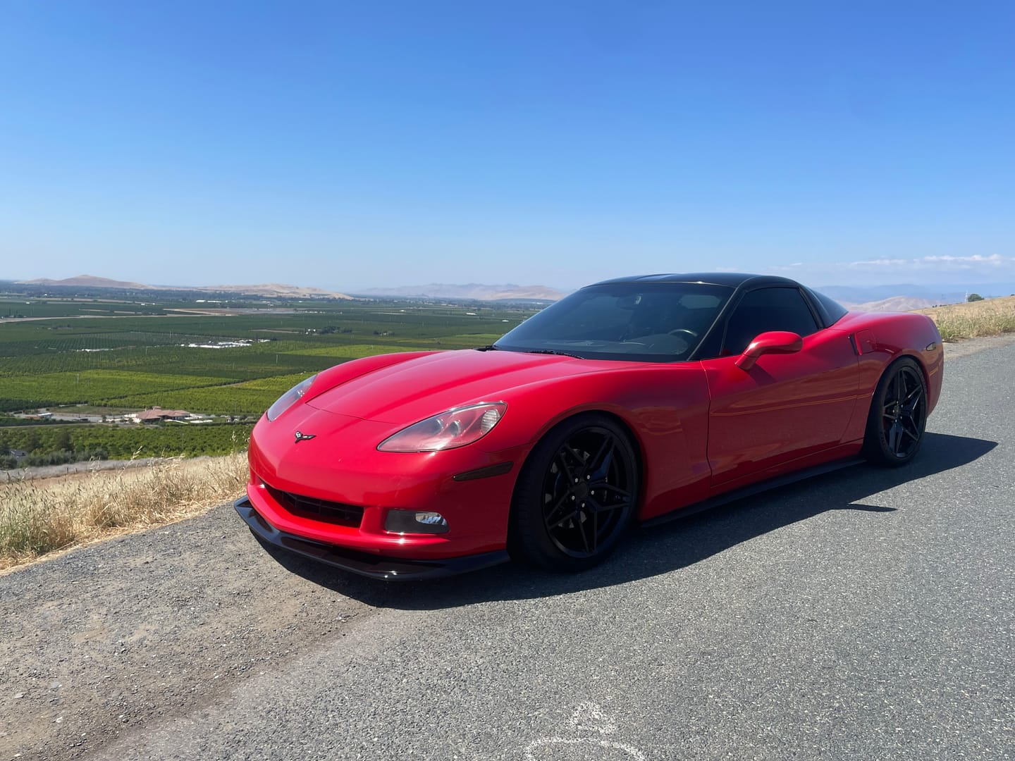 Customer photo review of Corvette C6 Base Extended Front Splitter Lip | ZR1 Conversion Package